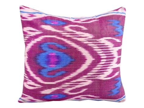 Ikat Pillow, Hand Woven Ikat Pillow Cover IP4 (a402-1ab1), Ikat throw ...