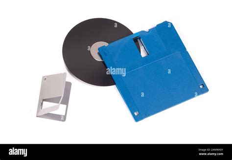 Broken floppy disk drive isolated on a white background Stock Photo - Alamy