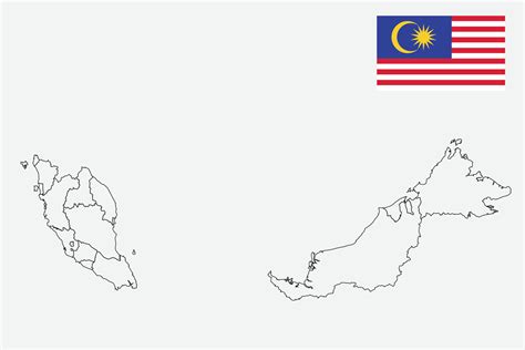 map and flag of Malaysia 10199381 Vector Art at Vecteezy