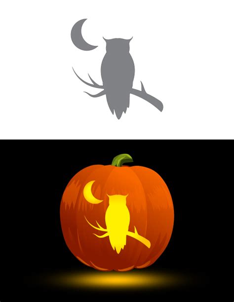 Owl Pumpkin Carving Templates