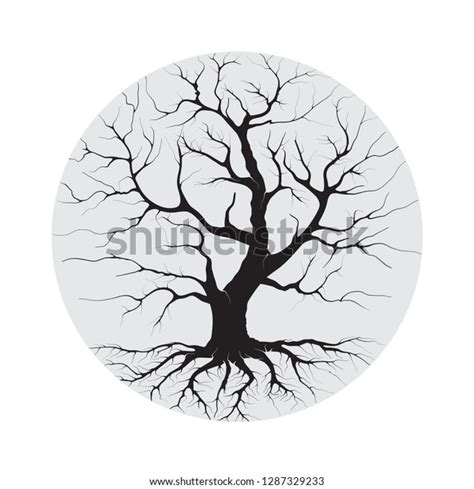 Withered Tree Silhouette Vector Hand Drawn Stock Vector (Royalty Free) 1287329233 | Shutterstock