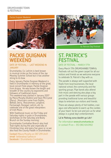 Drumshanbo Town and Festivals by Drumshanbo.ie - Issuu