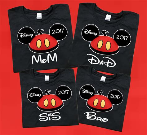 Disney Custom Family Hats Design Family Vacation T-Shirts 2023 | Disney family vacation shirts ...