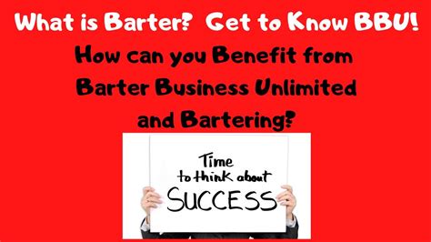 What is Barter? How can you Benefit from Barter Business Unlimited and Bartering? BBU Bristol ...