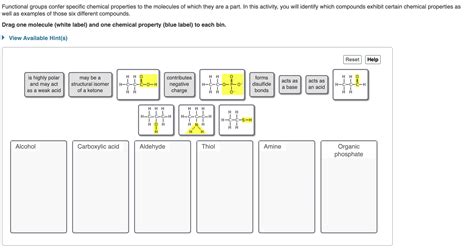 Solved Functional groups confer specific chemical properties | Chegg.com