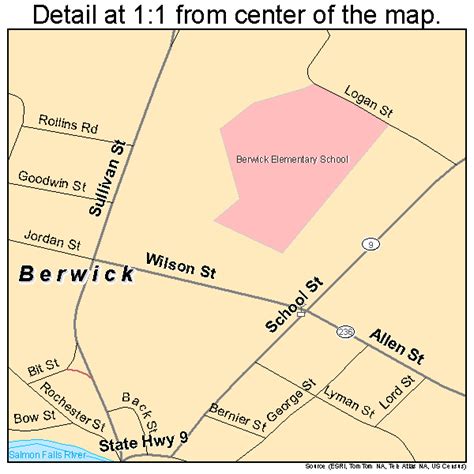 Berwick Maine Street Map 2304685