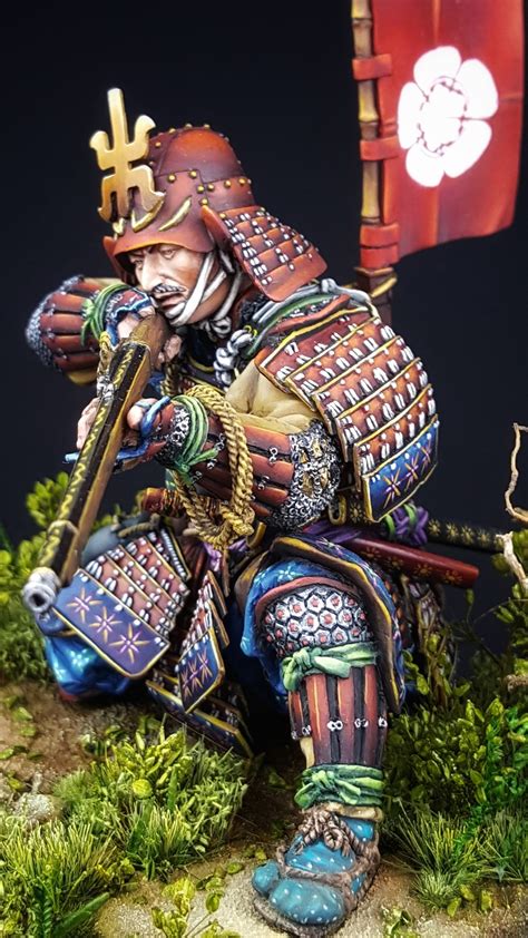 Samurai Ashigaru Japanese Azuchi-Momoyama Period 1568 by Alfonso Sanchez · Putty&Paint