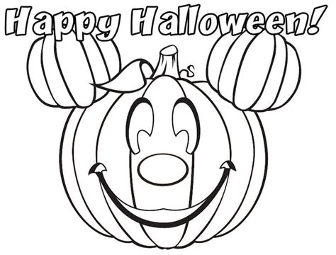 Disney Halloween Coloring Pages Free Printable