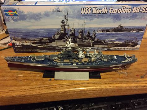 Models & Kits Sea Trumpeter 1/700 U.S Navy BB-55 North Carolina Class ...