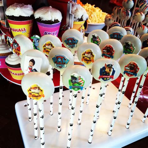 Paw Patrol Cake Pops www.fayescakepops.com | Paw patrol cake pops, Paw patrol cake, Kids meal plan