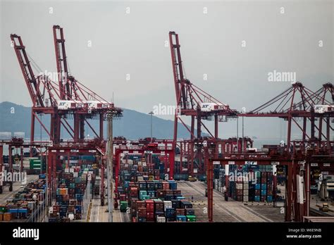 --FILE--Containers are piled up at a container terminal at the Shekou ...