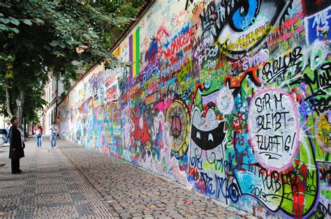 The John Lennon Wall in Prague