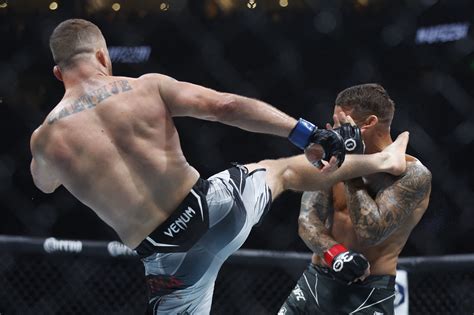 Justin Gaethje KOs Dustin Poirier to win UFC 291 lightweight bout