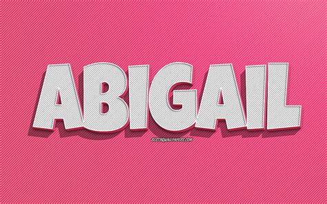 2K free download | Abigail, pink lines background, with names, Abigail ...