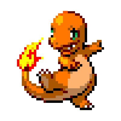 Charmander | Charmander, Pokemon sprites, Pixel art design