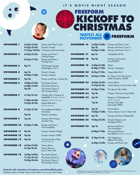 Freeform 25 Days of Christmas 2019 Schedule | This Mama Loves