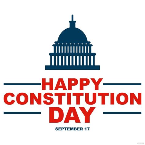 Constitution and Citizenship Day Outline Clip Art in PSD, Illustrator ...