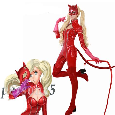 Ann Takamaki Panther Cosplay Costume Including whip and boots cover | Otaku Castle