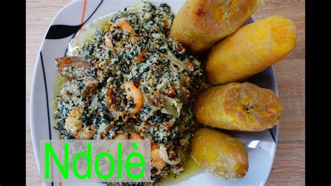 Ndole (Ndolé) Camerounais - Plantain - Viande - Crevettes - YouTube