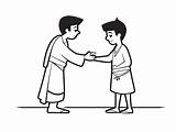 Joseph And Potiphar Illustration For Coloring  Page sketch template