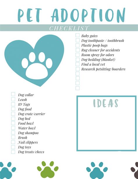 Pet Adoption Supplies Checklist » Sunny Sweet Days