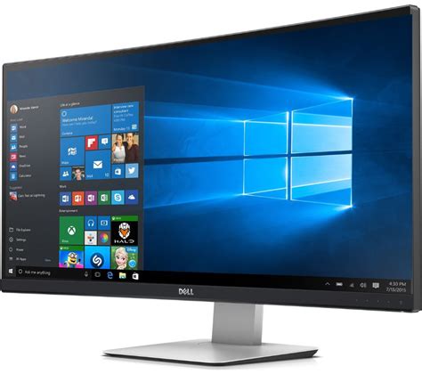 Buy DELL UltraSharp Ultrawide U3415W Quad HD 34" Curved LED Monitor with MHL | Free Delivery ...