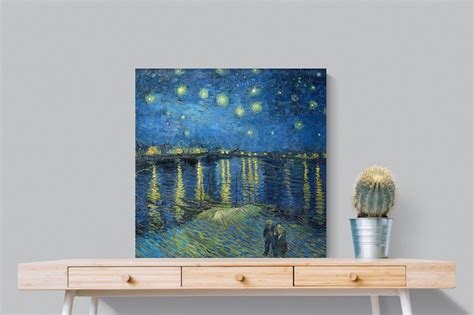 Starry Night Over the Rhone Wall Art ⭐️ Canvas & Framed + Many Sizes