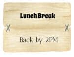 FREE Editable and Printable Out to Lunch Sign | Instant Download