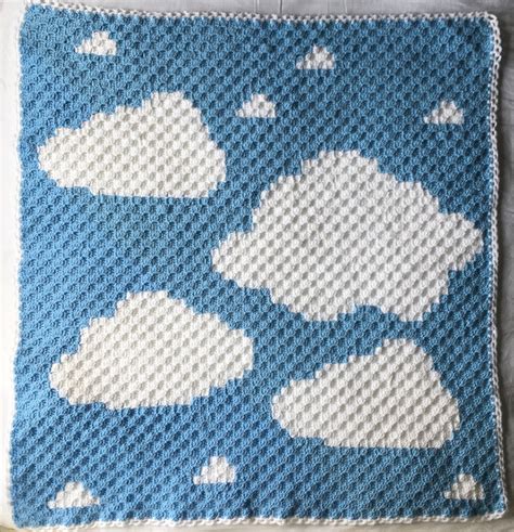 Blue Sky Cloud Baby Blanket - Etsy