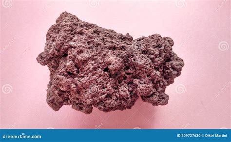 Scoria Igneous Pyroclastic Rock from Rinjani Volcano Indonesia Stock ...
