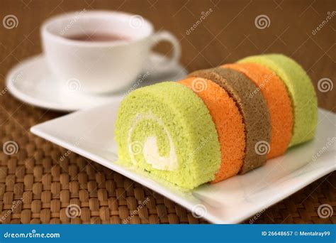 Jam roll cake stock image. Image of delicious, cook, dishes - 26648657