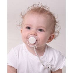 Sterling Silver Bunny Pacifier Clip - Bed Bath & Beyond - 1949493
