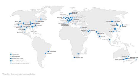 Microsoft Azure Regions Map