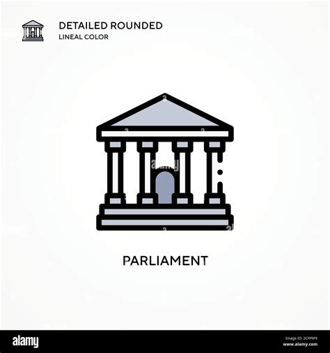 Parliament vector icon. Modern vector illustration concepts. Easy to edit and customize Stock ...