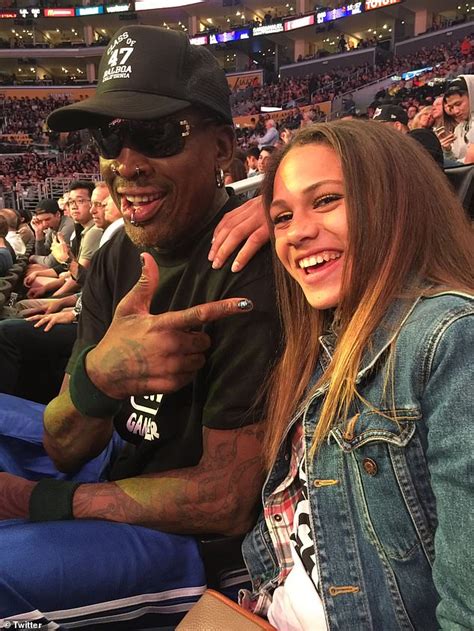 Dennis Rodman's soccer star daughter reveals they go 'months if not years' without seeing each ...