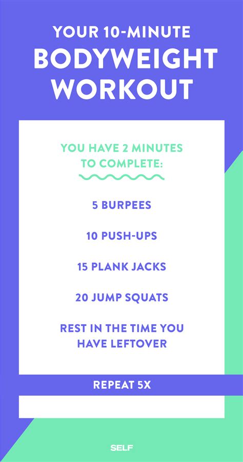 10 Minute Workout: 10 Quick Total-Body Workouts You Can Do In No Time | SELF