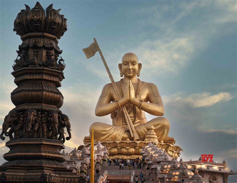 PM Modi unveils World’s second tallest statue in a sitting posture of Sri Ramanujacharya in ...