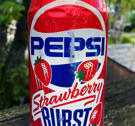 Hey, here's a can of Strawberry Burst Pepsi.