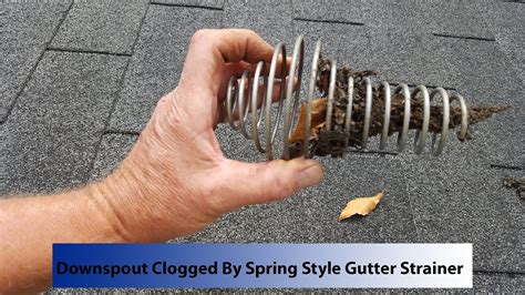 Gutter Cleaning Naugatuck Clogged Downspout - YouTube