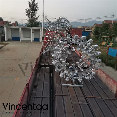 Vincentaa Outdoor Large Wind Art Installation Sculpture Led Custom ...