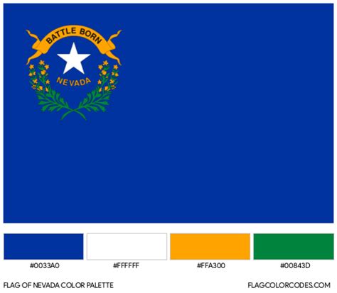 Nevada flag color codes