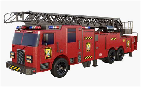 3D truck vehicle firetruck model - TurboSquid 1452828