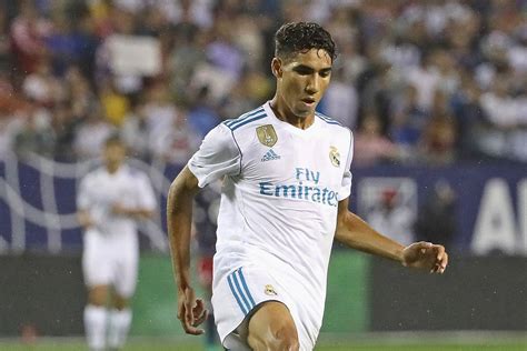 Achraf Hakimi made his debut for Real Madrid on Sunday