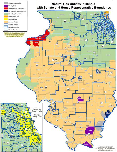 Natural Gas Utilities in Illinois Map - Illinois Energy Association