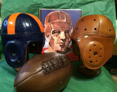 Fine handcrafted Replica Old college leather football helmets from http ...