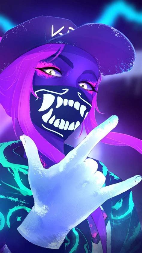 KDA Akali Neon Wallpapers - Wallpaper Cave