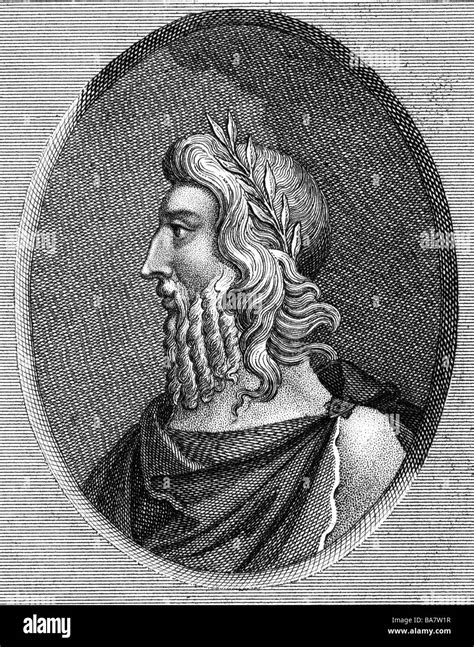 Romulus, circa 771 - circa 717 BC, King of Rome 753 - 717, portrait ...