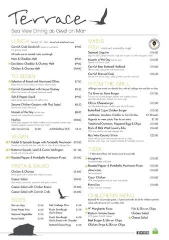 The Terrace bar & Restaurants children's menu by gwelanmor - Issuu