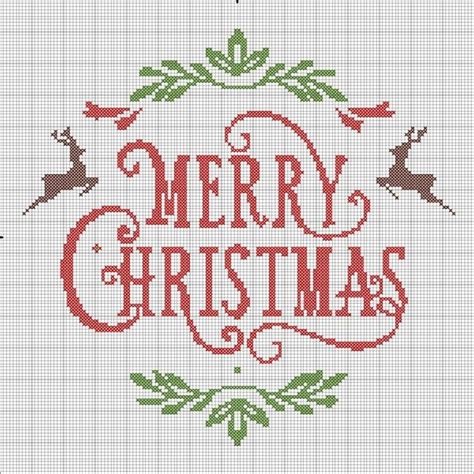 Christmas Cross Stitch Pattern Cross Stitch Patterns | Etsy Tiny Cross Stitch, Xmas Cross Stitch ...