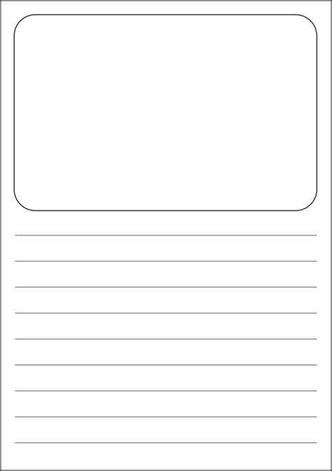 Printable Primary Writing Paper With Picture Box - Get What You Need For Free